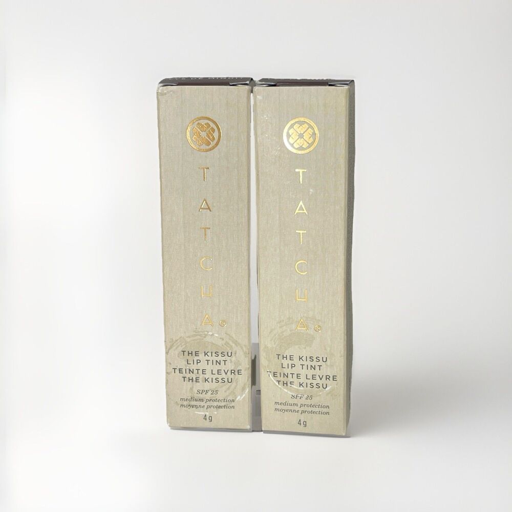 Lot of 2 Tatcha The Kissu Lip Tint SPF 25 Midnight lily 4g Brand NEW